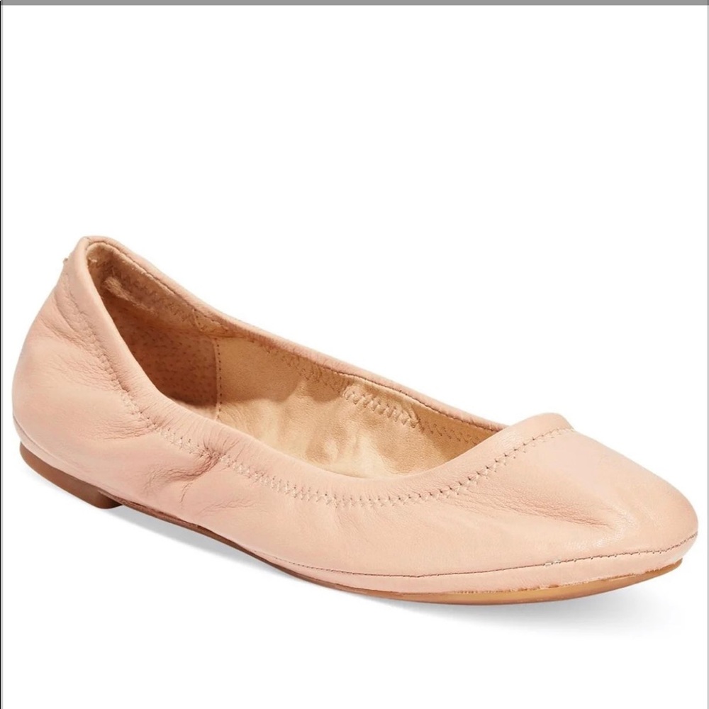 Lucky Brand nude leather flats 9.5